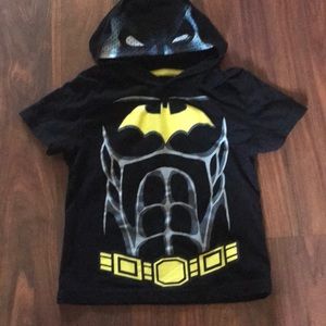 Toddler boy Batman shirt with mask